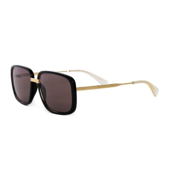 Gucci Black/Brown Rectangular Sunglasses - Picture 2 of 5